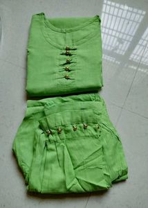 Light Green Kurta Set with Trousers