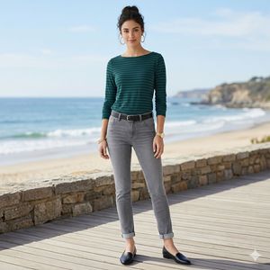 Chic Striped Long Sleeve Top 🌈