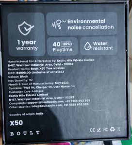 BOULT X50 .Like Never Before. No Offered Coins