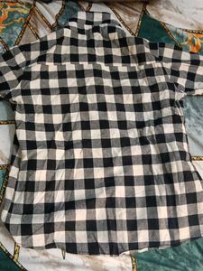 women  Black &amp; White Checkered Shirt