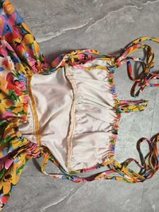 Vibrant Floral Print Mini Dress