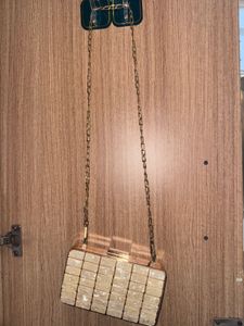 Unused  Vintage Mother-of-Pearl Clutch