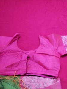 Beautiful Pink &amp; Green Saree