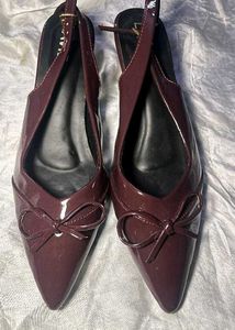 maroon chic bow lavie heels