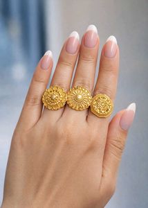 Gold Tone Ethnic Earrings Pack of 3
