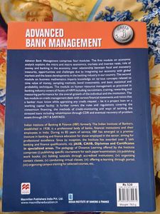 Advanced Bank Management Book