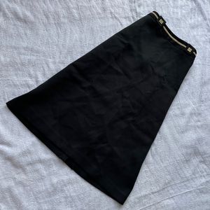 Elegant Black Midi Skirt
