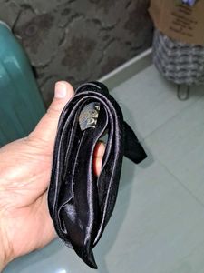 Sleek Black Satin Tie