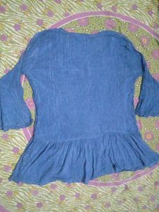 Blue Bell Sleeve Kurta Top