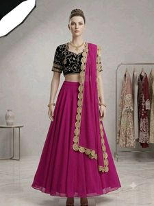 Beautiful Magenta Lehenga Choli Set
