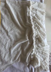 Elegant White Ruffled Top