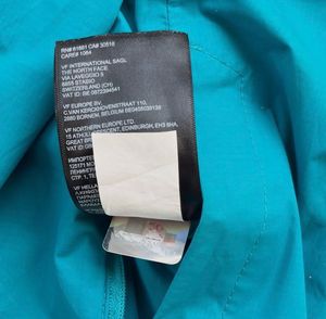 The North Face Teal Rain Jacket