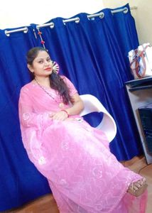 Pink Embroidered Saree