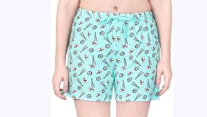 Cute Sushi Print Pajama Shorts