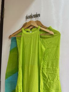 Vibrant Lime Green Kurta Set