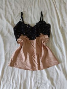 Lace Satin Slip Camisole