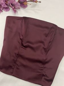Maroon corset top