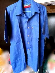 Royal Blue Button-Up Shirt