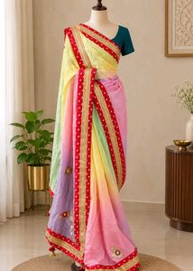 Beautiful Rainbow Saree ❤️💚💛💜