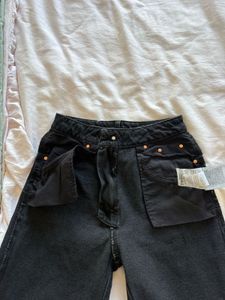 Mango Classic Black Mom Fit Jeans