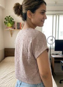 Cropped Textured Top