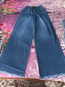 Wide Leg Denim Jeans