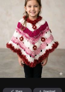 Chunky Knit Poncho with Tassel Trim