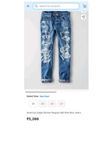 American Eagle Distressed Blue Jeans