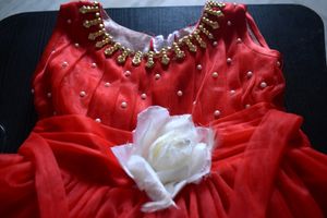 Baby Girl Red Frocs New Condition