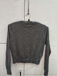 Classic Grey Button-Up Cardigan