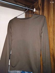 Classic Brown Round Neck T-Shirt
