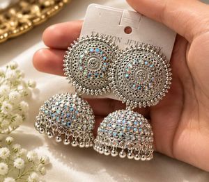 Stunning Oxidised Jhumka Earrings