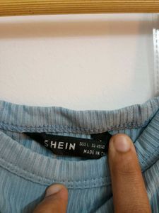 Cute Blue Crop Top