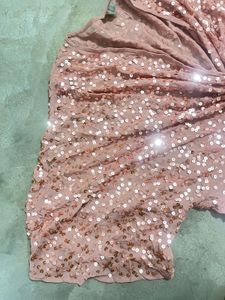 ASOS Sequin Twist MidiDress Pink UK10/ US 6