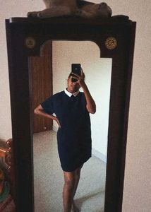 Classic Navy Blue Dress