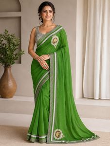 Designer Beaded Saree with Blouse