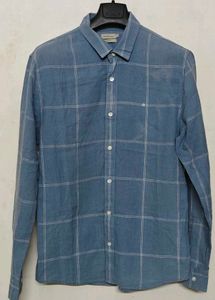 Calvin Klein Blue Plaid Shirt