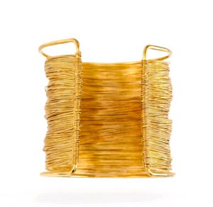 Gold Wire Cuff Bracelet