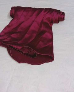 Maroon Satin scarf