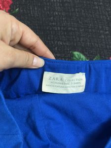Zara Royal Blue Peplum Tube Dress (OFFER)