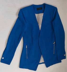 Bright Cobalt Blue Open Front Blazer