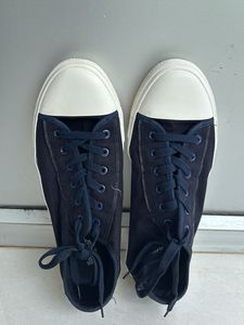 Navy Blue Canvas Sneakers