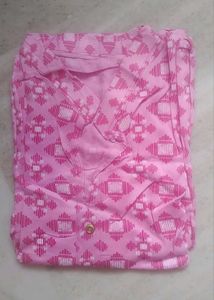 M Pink Printed Kurta