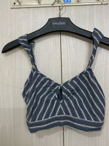 Striped Bralette Crop Top