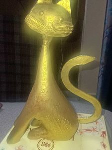 Golden Cat Showpiece from Dubai