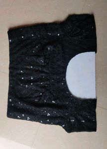 New Black Sequins Blouse | Unused