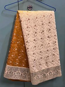 Elegant Embroidered Saree