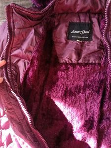Stylish Purple Padded Winter Jacket