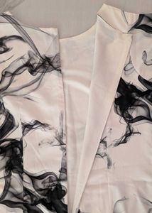 Arrow Marble Print Midi Shift Dress