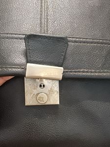 Classic Black Leather Briefcase